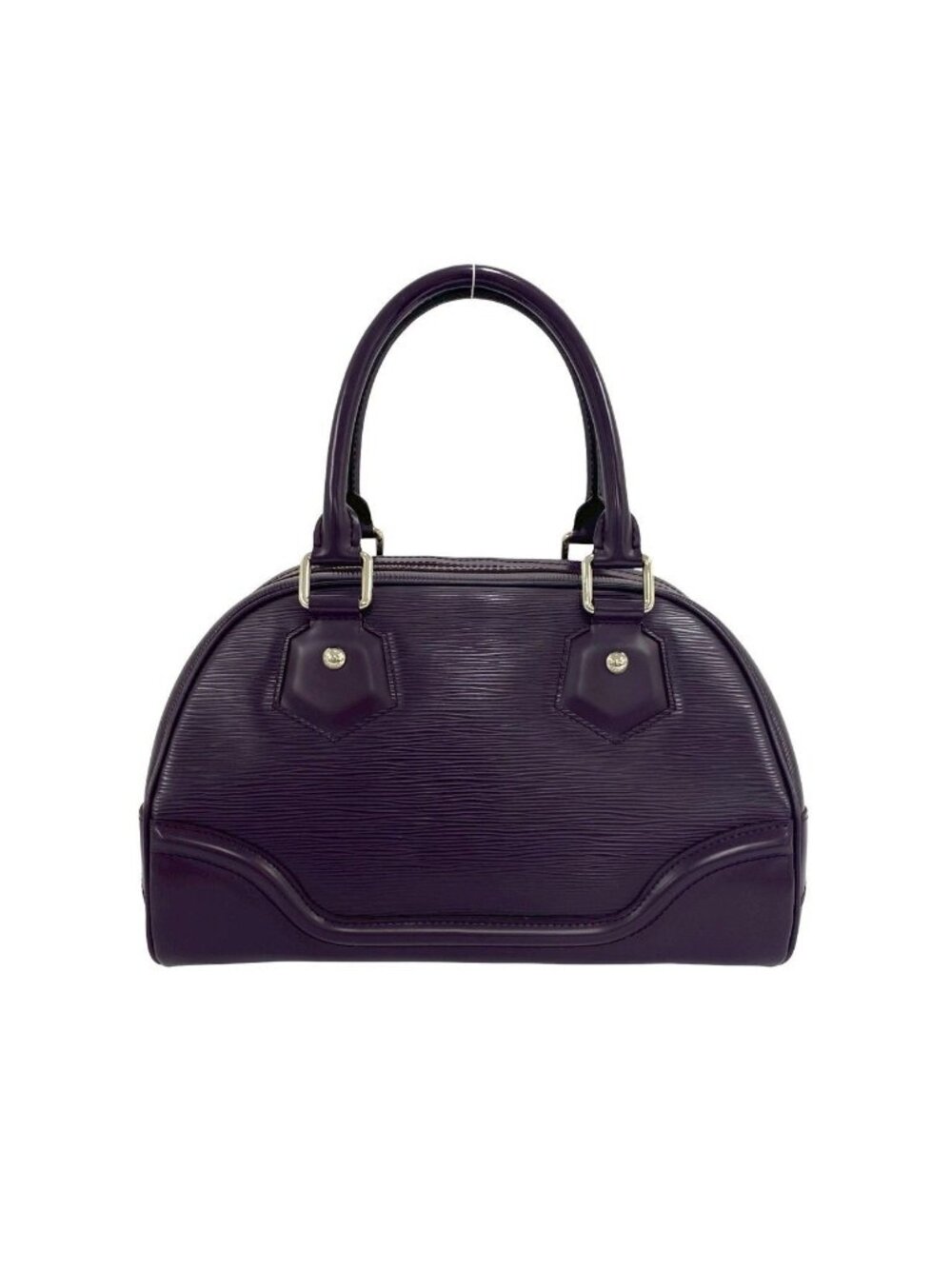 Louis Vuitton Bowling Montaigne PM Epi Leather Boston Bag Cassis Purple - Picture 3 of 10